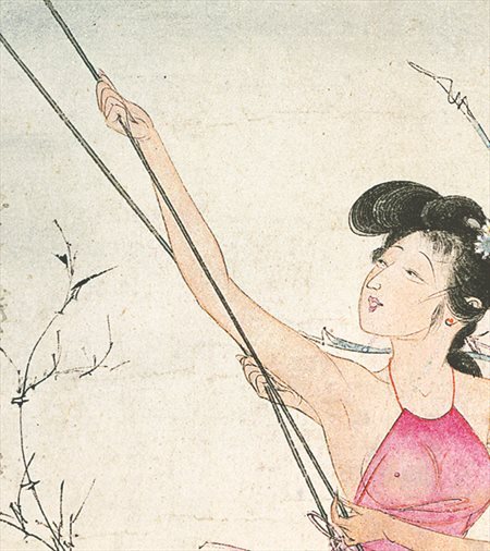 澄海-胡也佛的仕女画和最知名的金瓶梅秘戏图